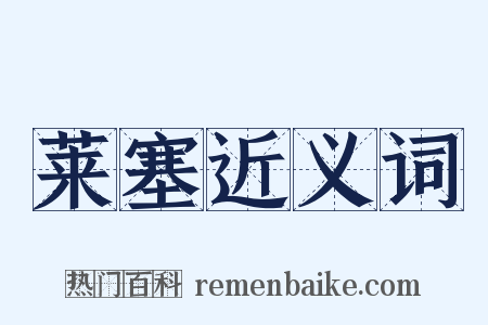 莱塞近义词是什么意思的图片